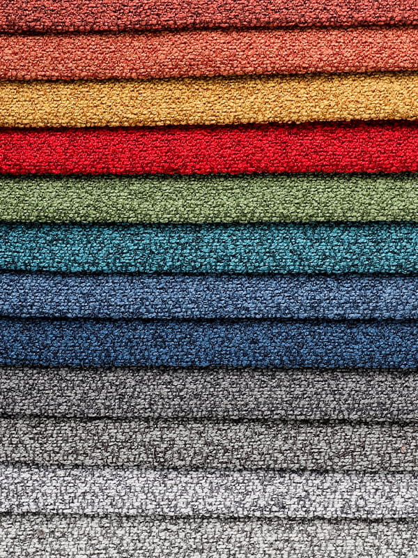 산호 루프 원사 폴리 에스테르 및 린넨 소파 직물