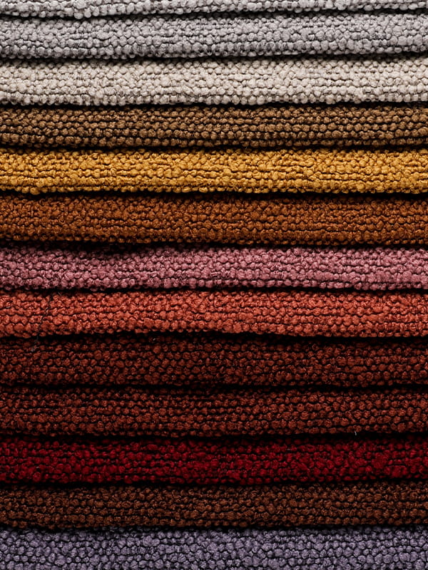 Dinoya Circle 원사 폴리 에스테르 및 린넨 소파 직물